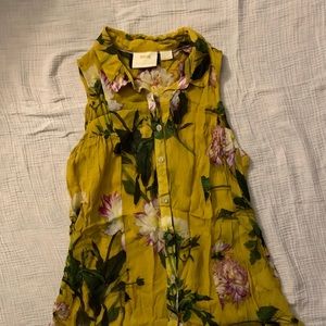 Anthropologie Maeve floral shirt